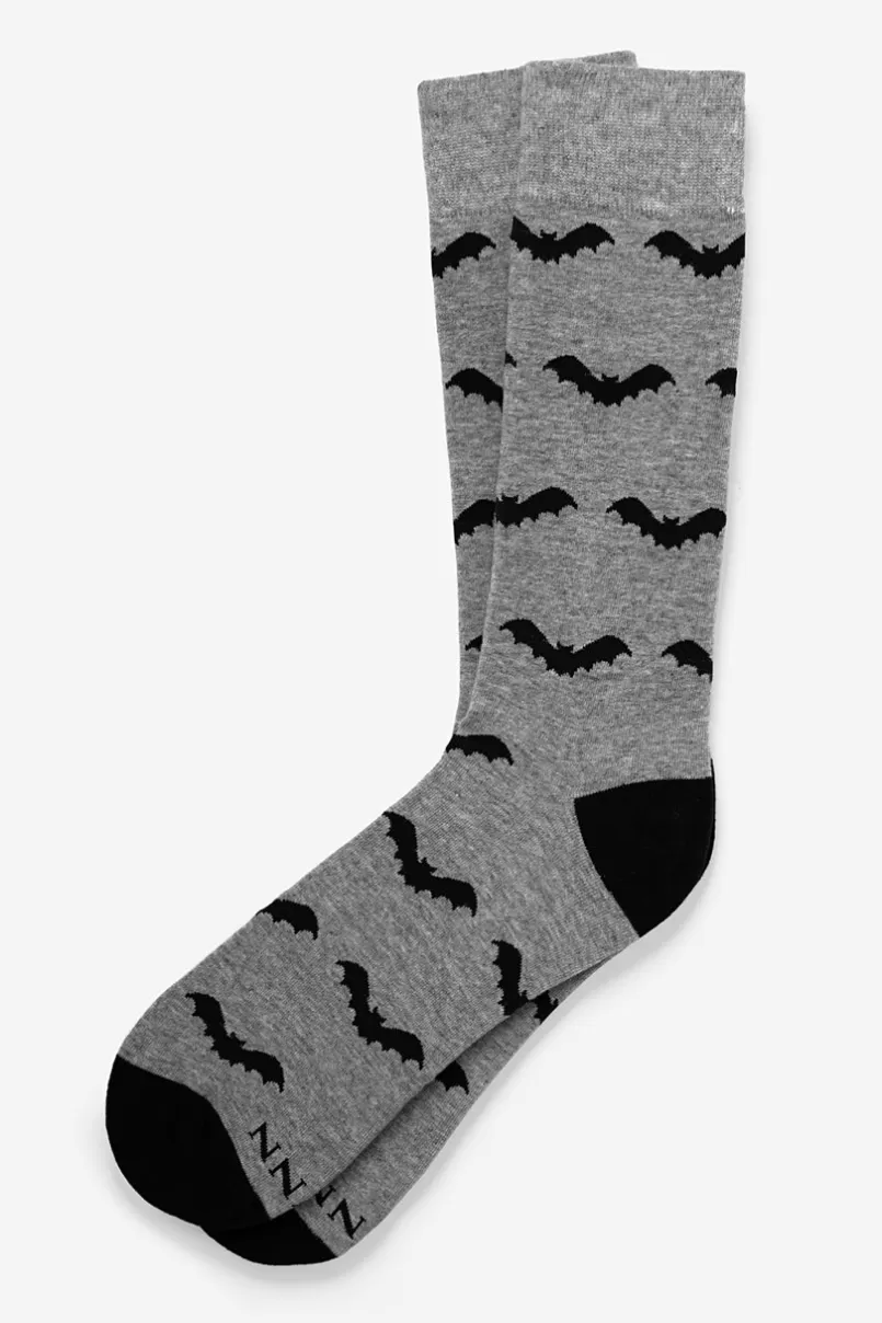 Ties A little Batty Sock Gray Best