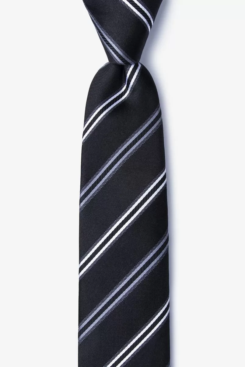 Ties Abbert Skinny Tie Black New
