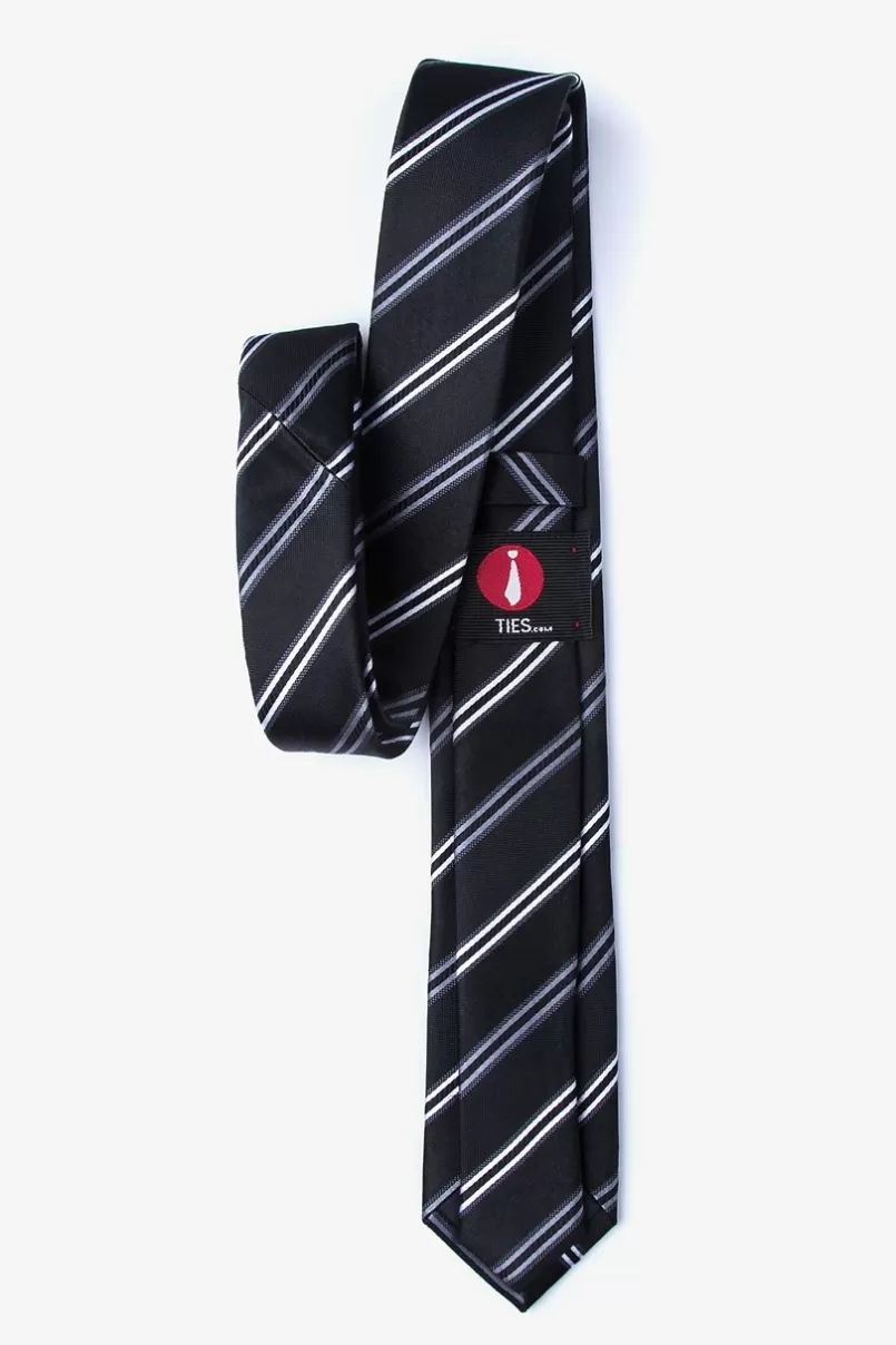 Ties Abbert Skinny Tie Black New
