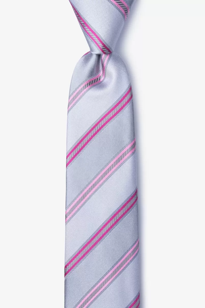 Ties Abbert Skinny Tie Gray Fashion