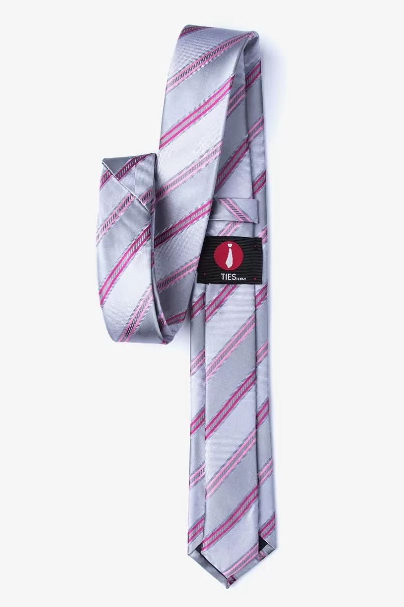 Ties Abbert Skinny Tie Gray Fashion