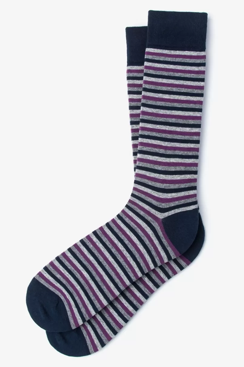 Ties Alexander Sock Purple Best Sale