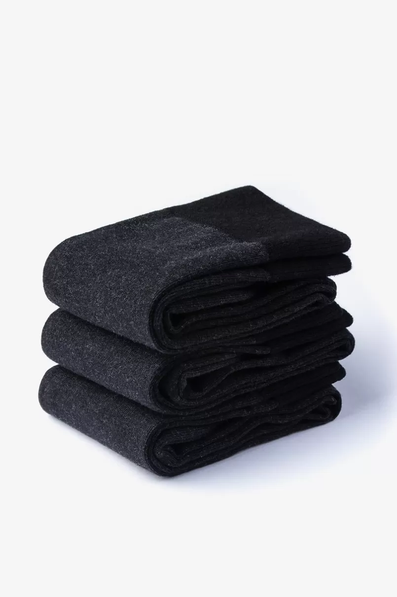 Ties All Black 3 Sock Pack Outlet