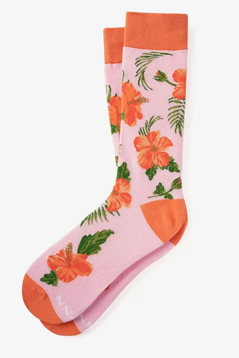 Ties Aloha Beaches Sock Coral Cheap