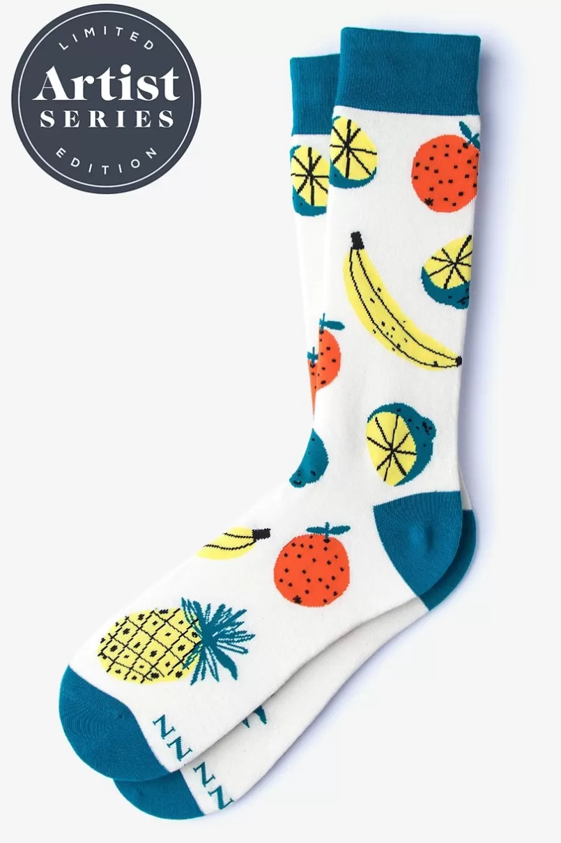 Ties Alynn® X Jordan Sondler Fruit White Sock Best Sale