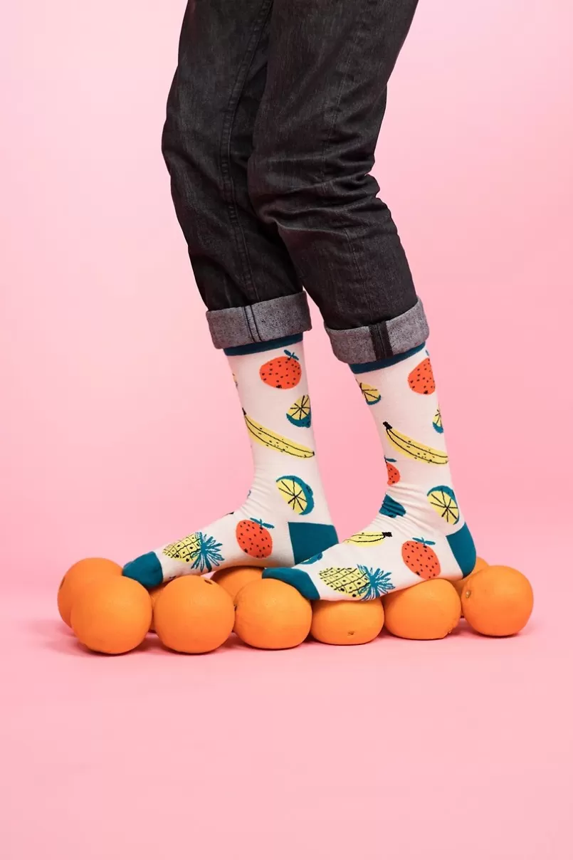 Ties Alynn® X Jordan Sondler Fruit White Sock Best Sale