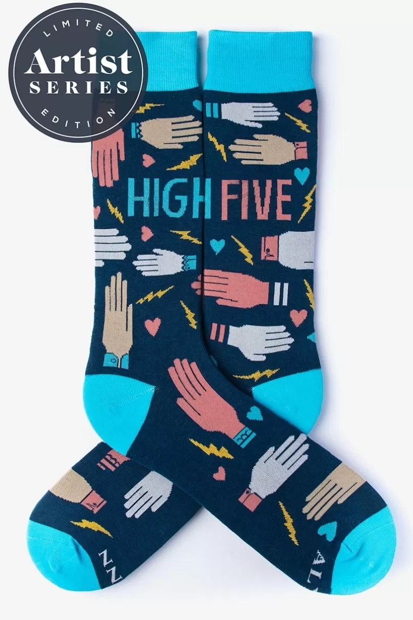 Ties Alynn® X Lisa Congdon High Five Aqua Sock Hot