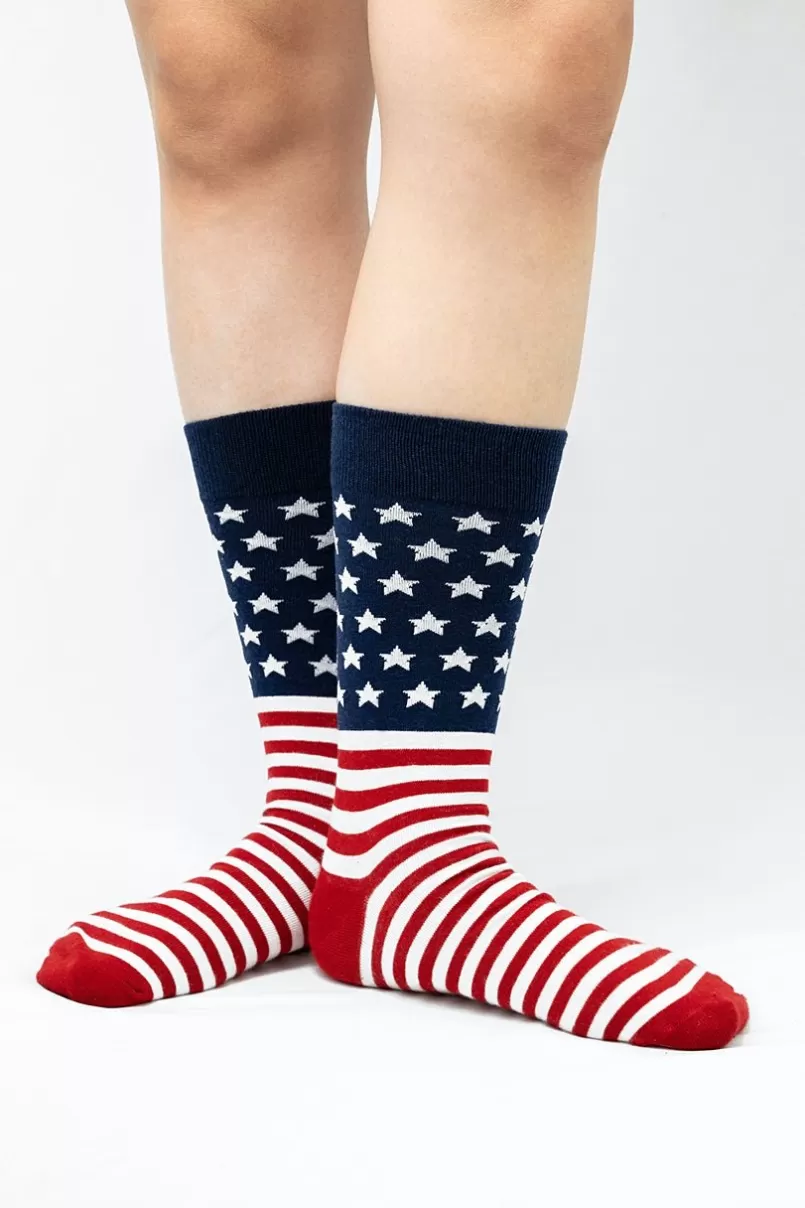 Ties American Flag Red Sock Shop