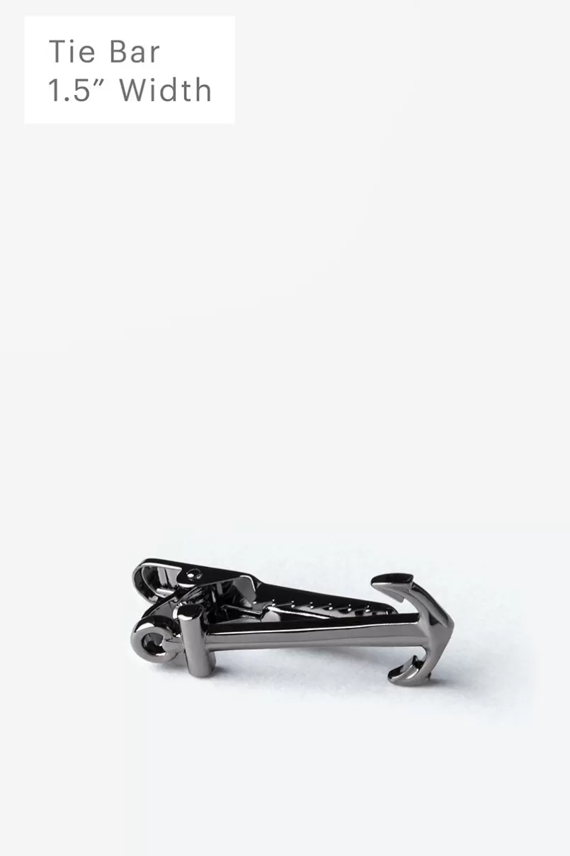 Ties Anchor Tie Bar Gunmetal Cheap