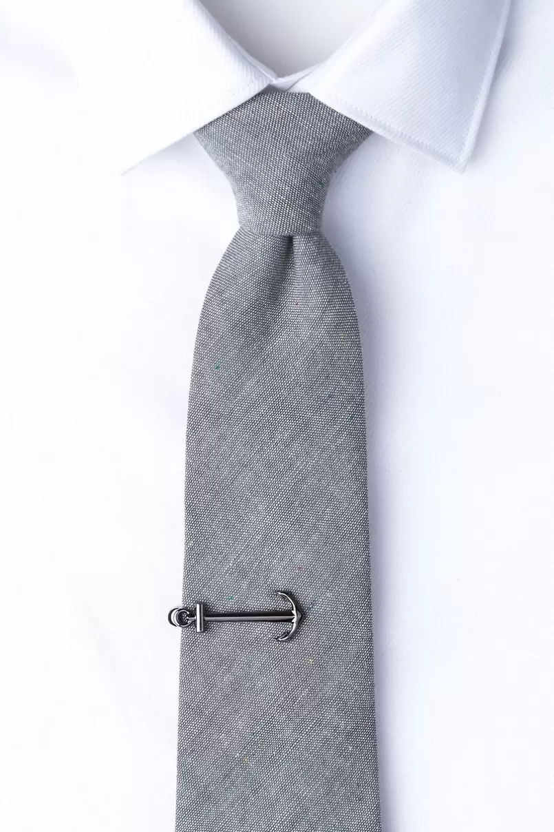 Ties Anchor Tie Bar Gunmetal Cheap