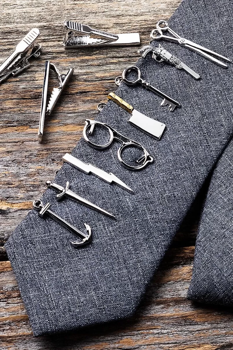 Ties Anchor Tie Bar Silver Discount