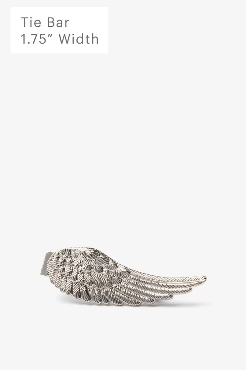 Ties Angel Wing Tie Bar Silver Best Sale