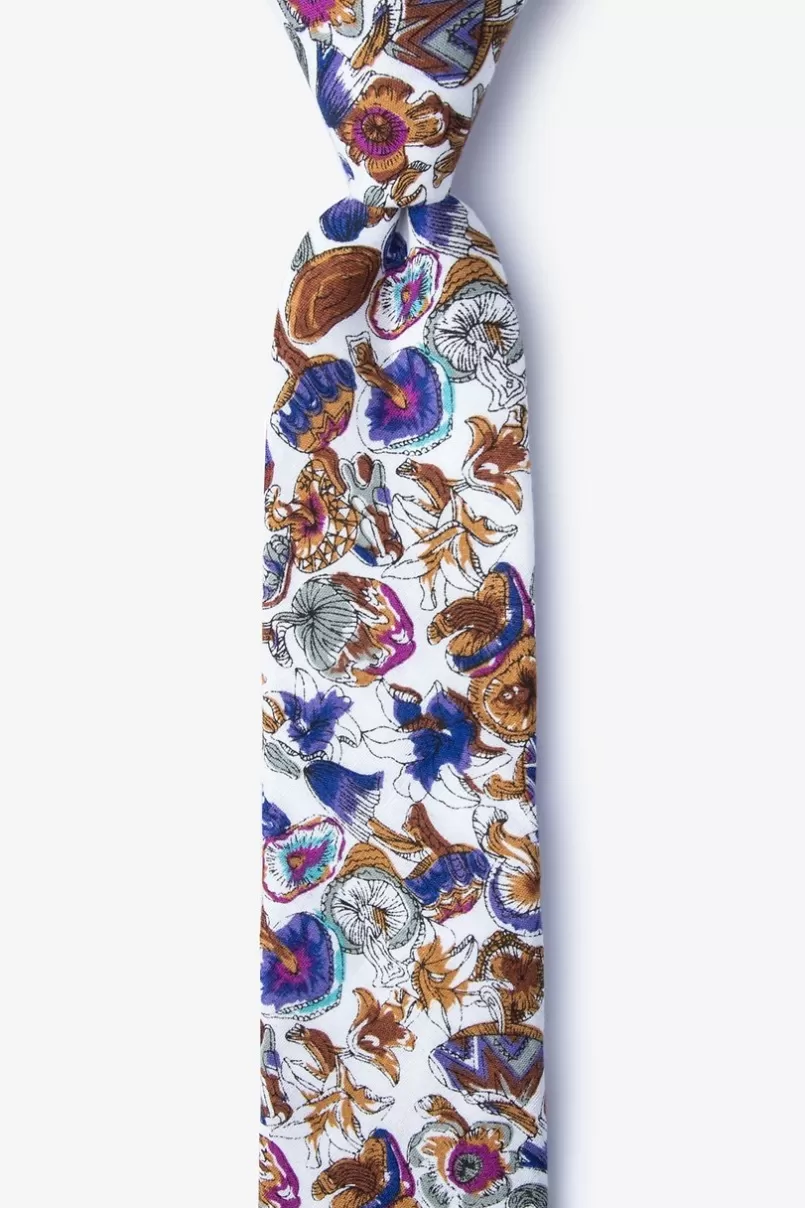Ties Angelo White Skinny Tie Flash Sale