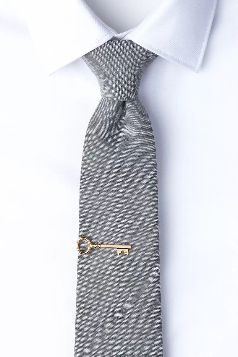 Ties Antique Key Tie Bar Gold Discount