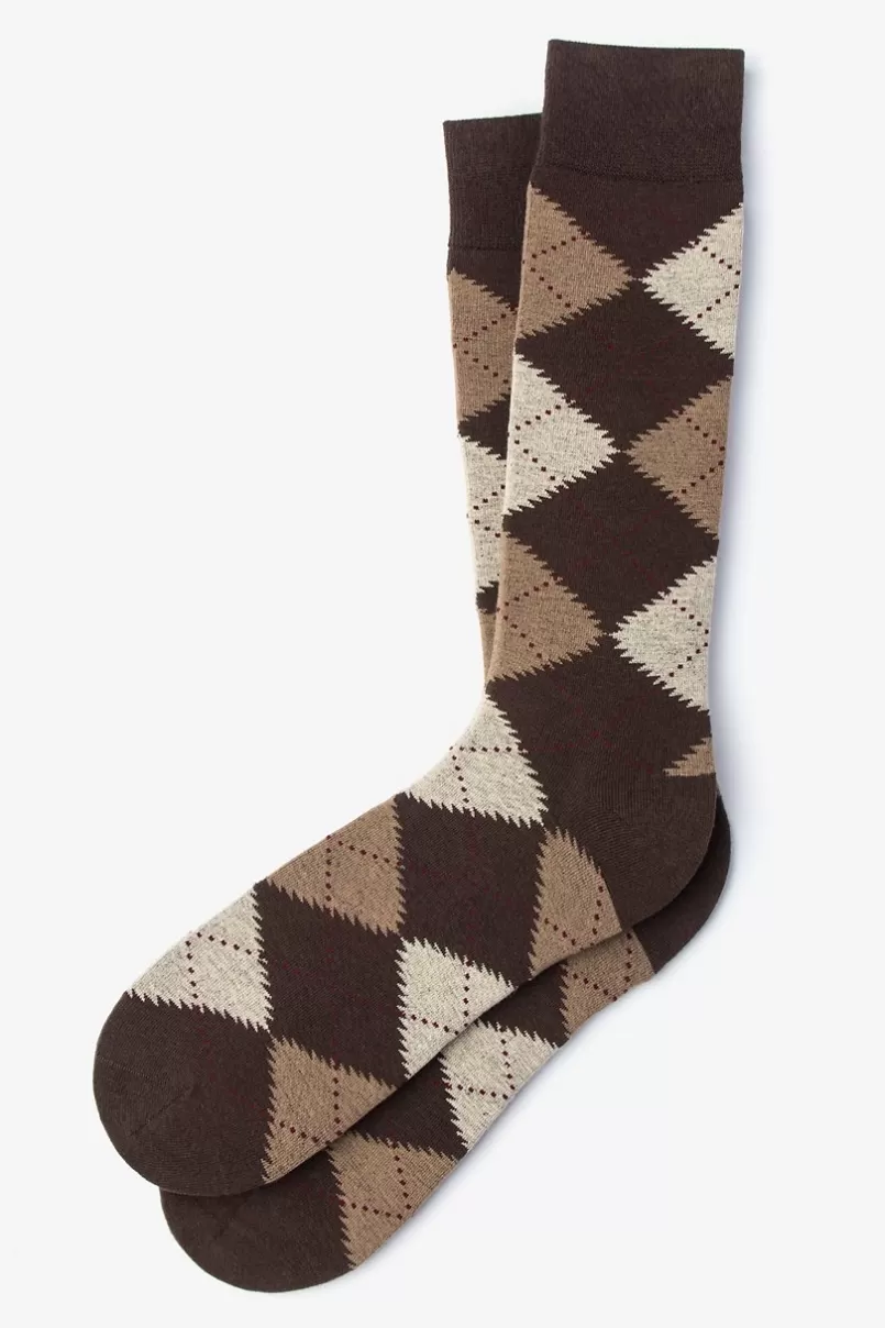 Ties Argyle Assassin Sock Brown Online