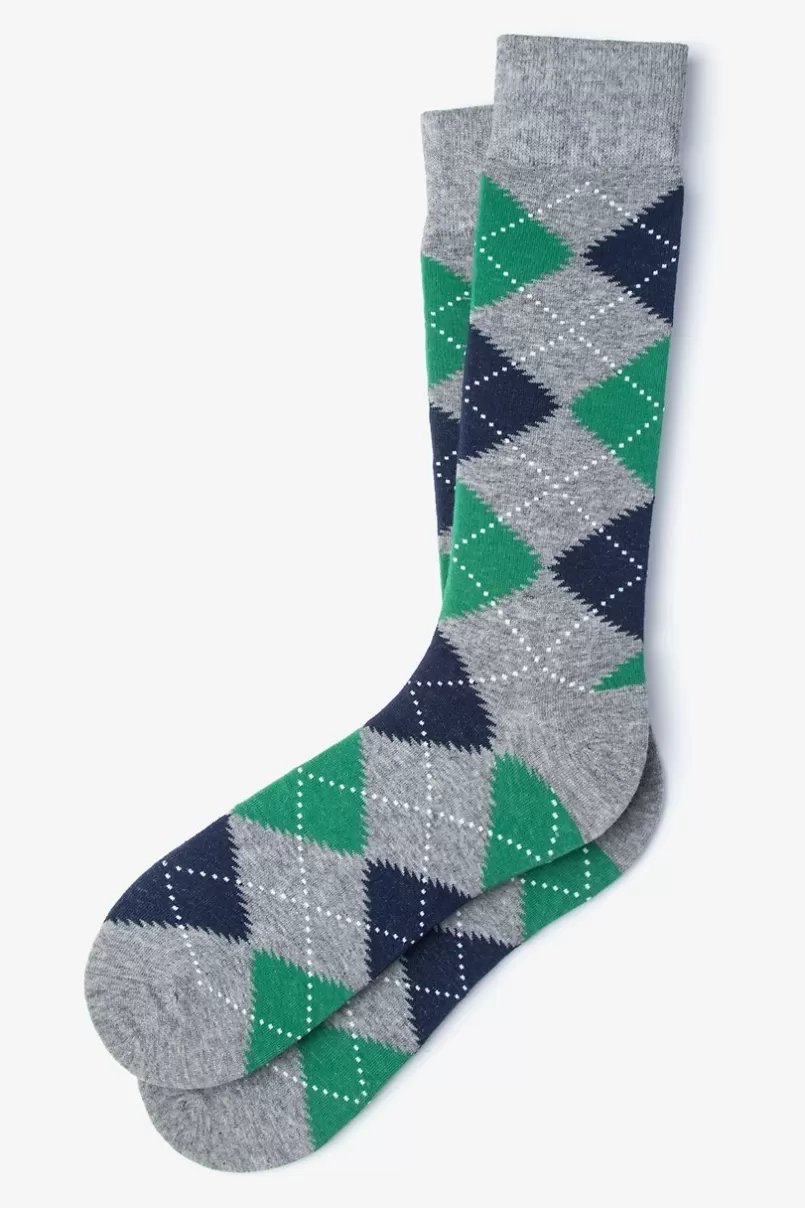 Ties Argyle Assassin Sock Green Sale
