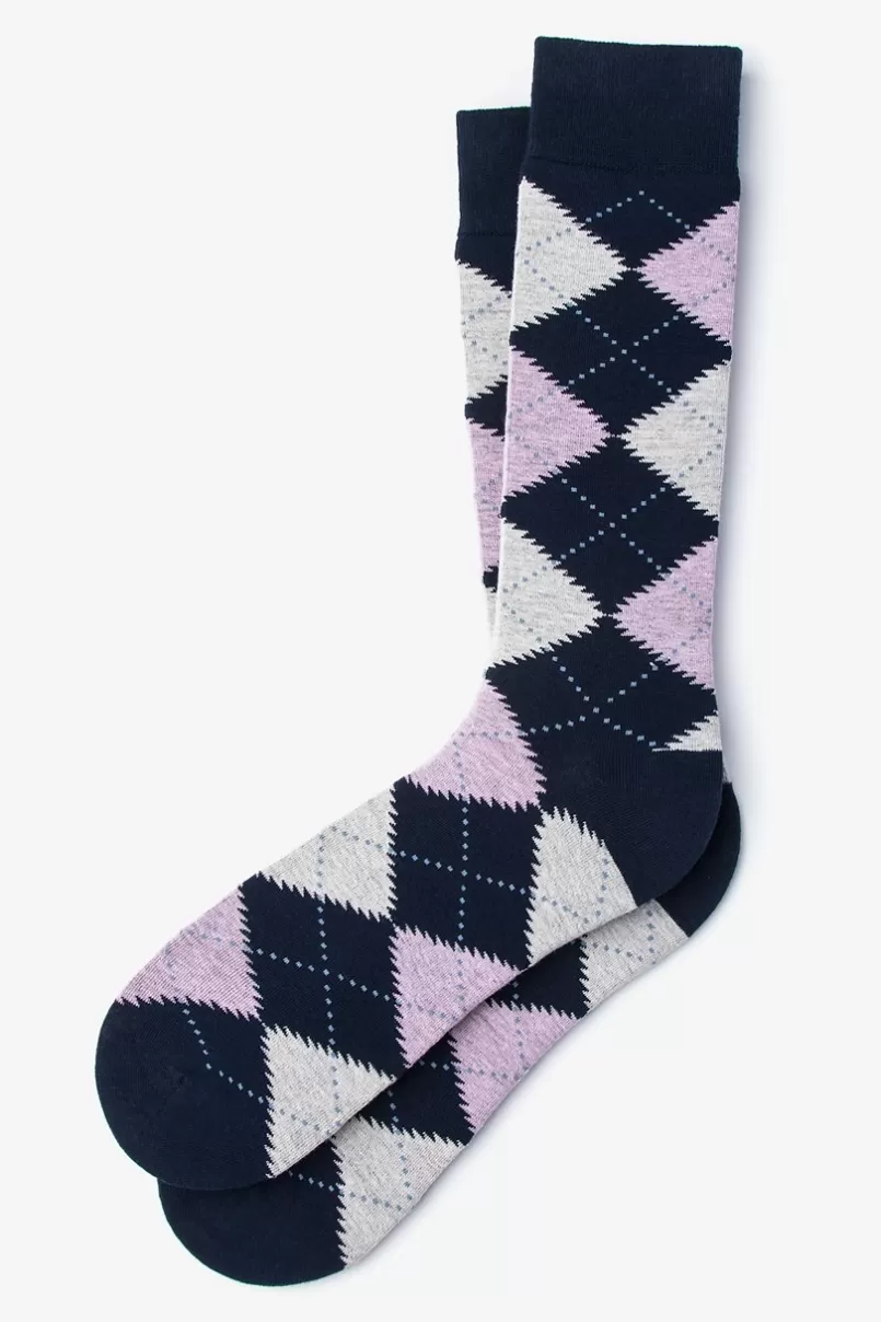 Ties Argyle Assassin Sock Pink Shop