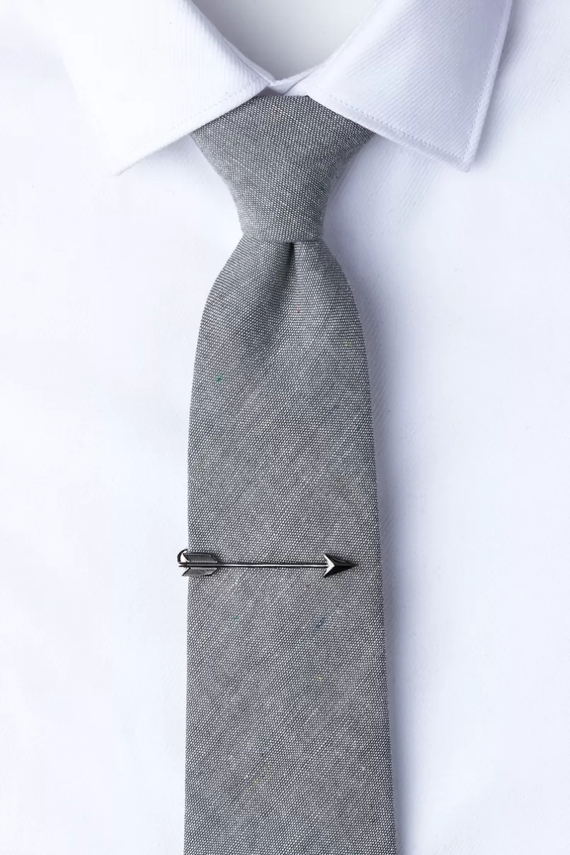 Ties Arrow Tie Bar Gunmetal New