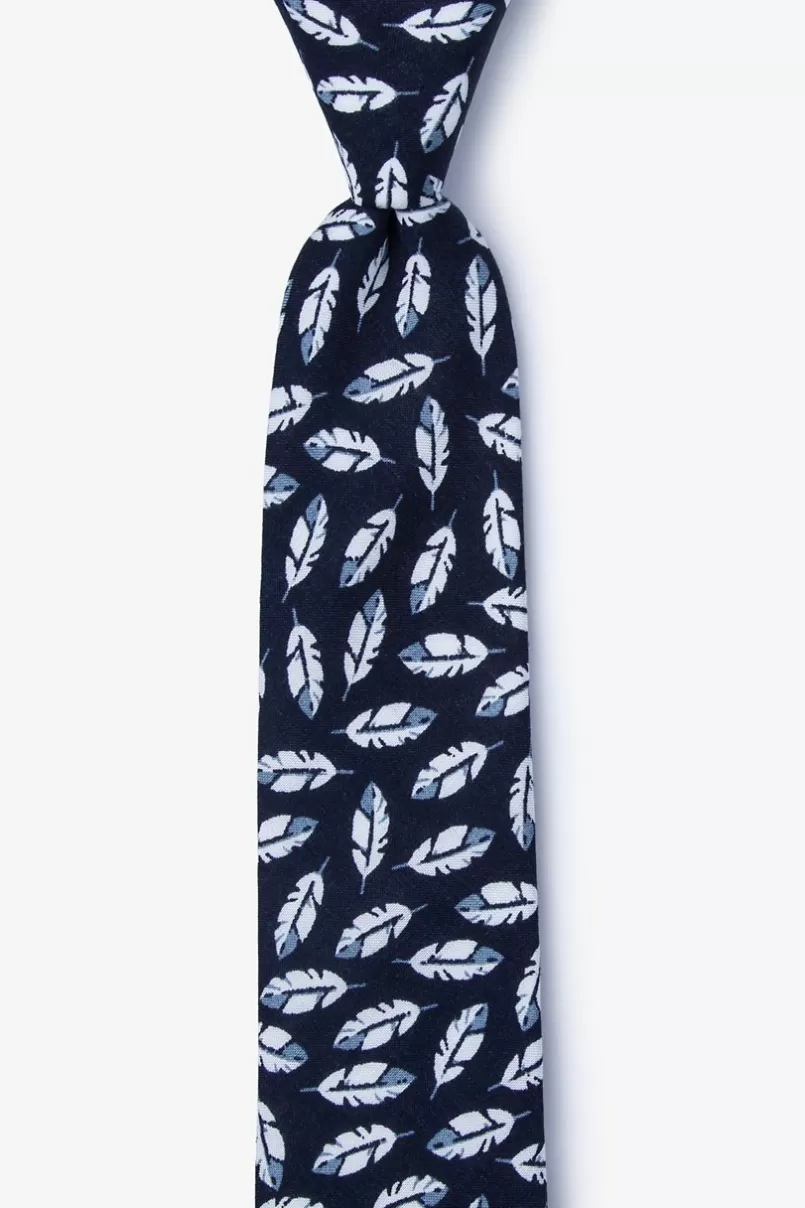 Ties Arsen Navy Blue Skinny Tie NavyBlue Best Sale