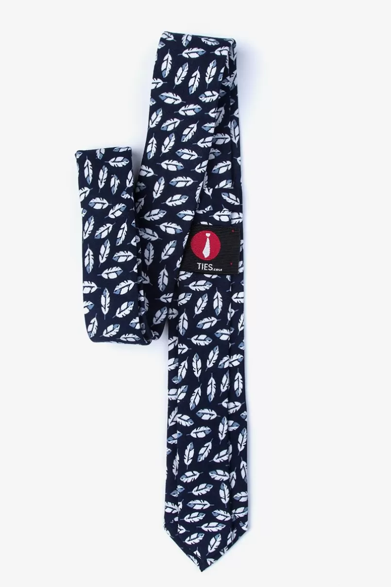 Ties Arsen Navy Blue Skinny Tie NavyBlue Best Sale