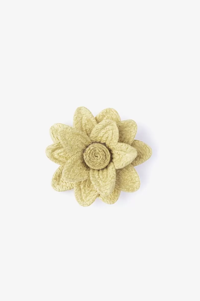 Ties Aster Lapel Pin Yellow Clearance