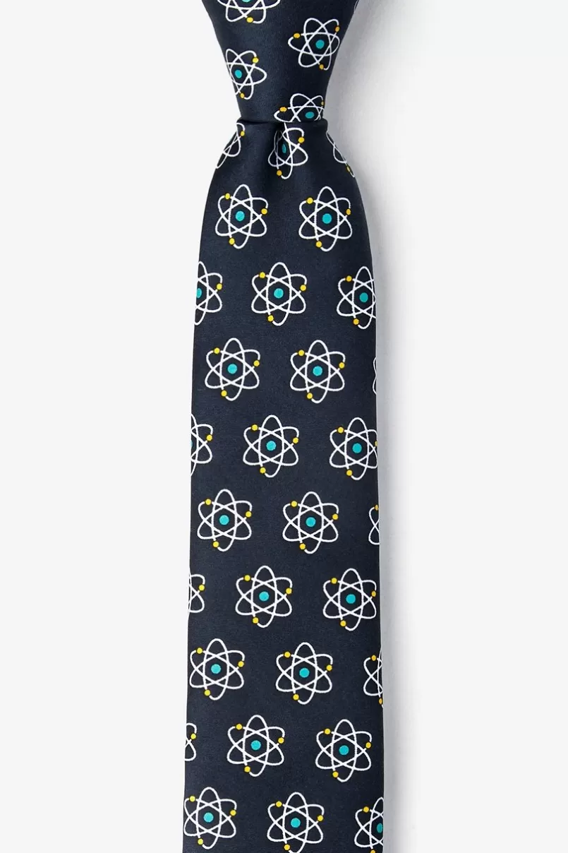 Ties Atomic Nucleus Skinny Tie Black Store