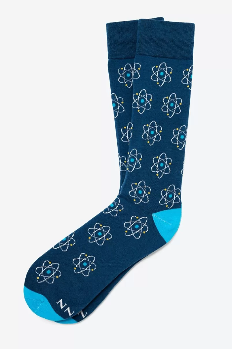 Ties Atomic Nucleus Sock Blue Discount