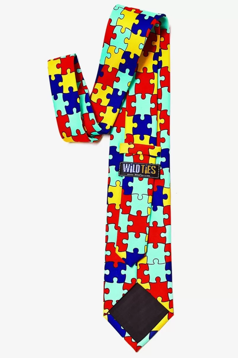 Ties Autism Awareness Yellow Tie Flash Sale