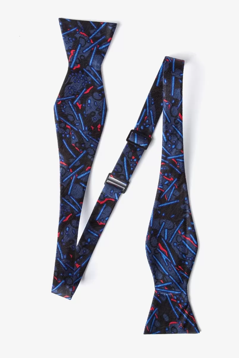 Ties Avian Flu Black Self-Tie Bow Tie Flash Sale