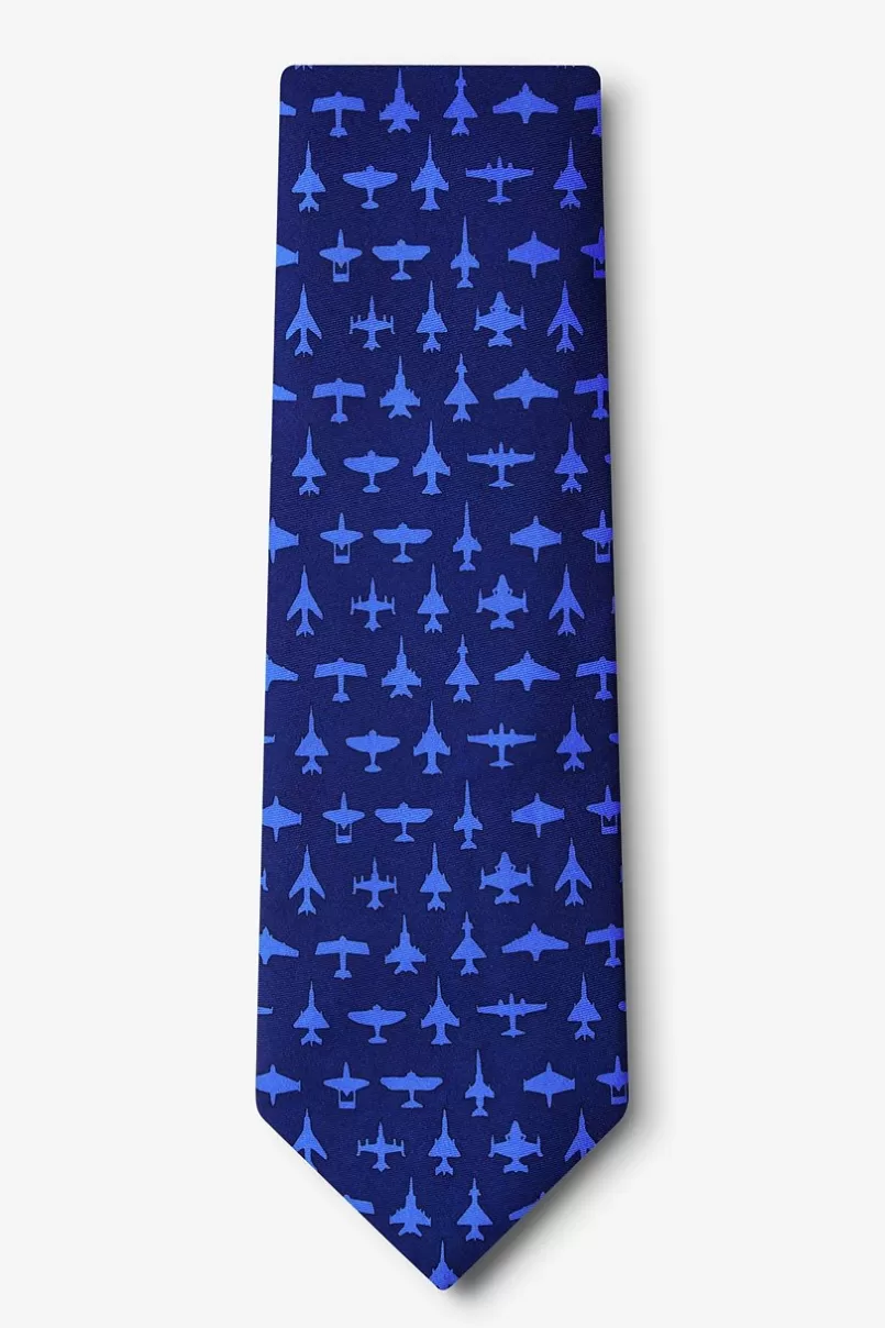 Ties Aviation Navy Blue Tie Flash Sale