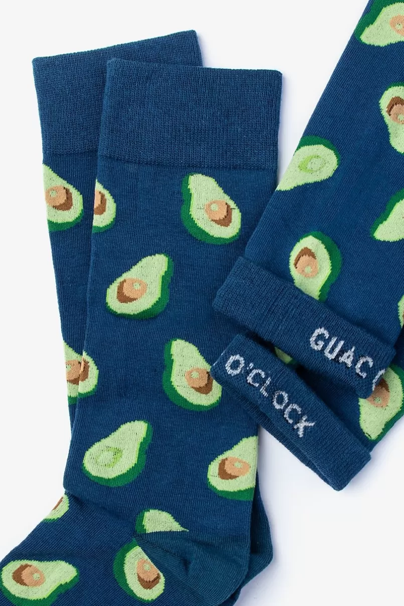 Ties Avocado Sock Blue New