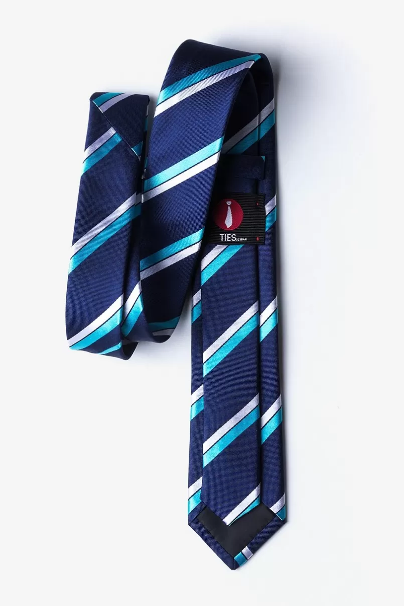 Ties Axel Aqua Skinny Tie Discount