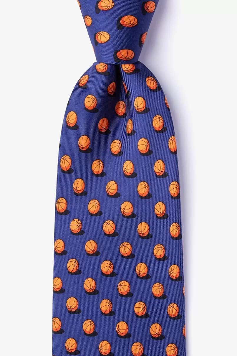 Ties Ball is Life Navy Blue Extra Long Tie Clearance