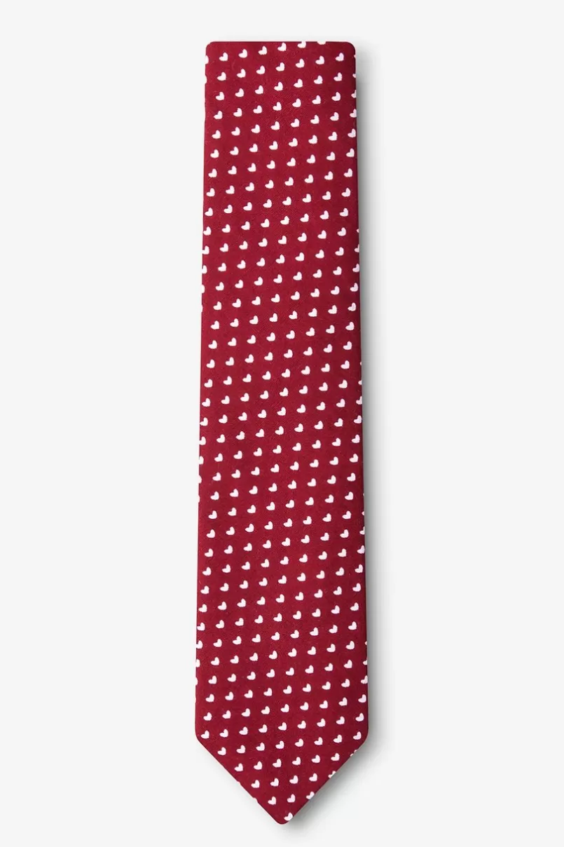 Ties Bandon Skinny Tie Burgundy Sale