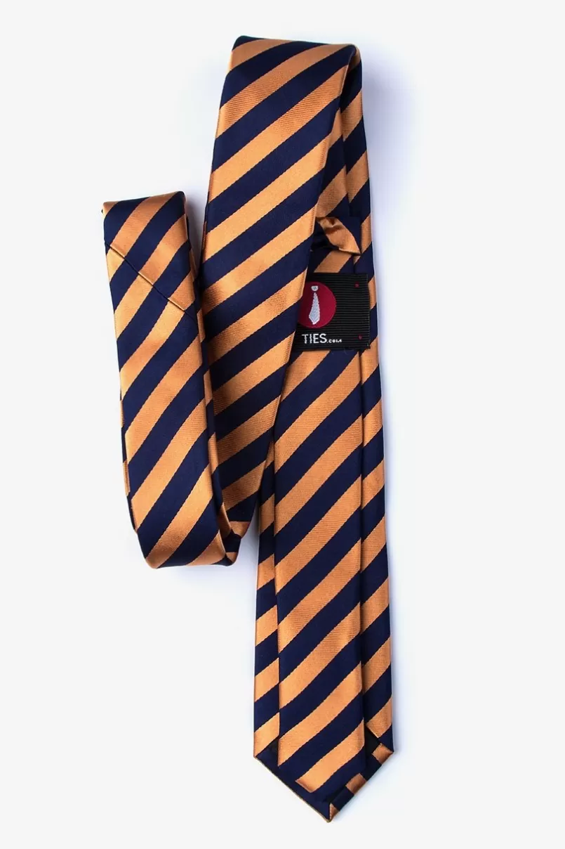 Ties Bandon Navy Blue Skinny Tie NavyBlue Discount