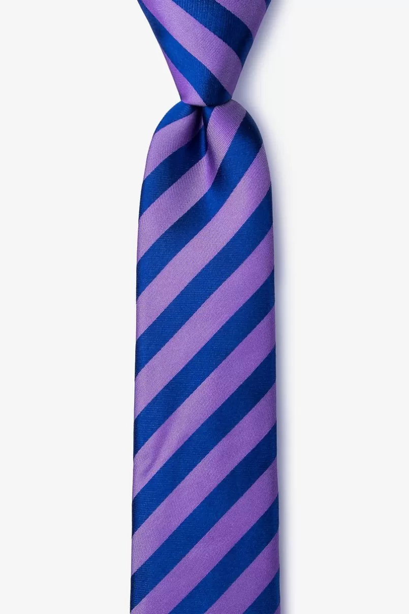 Ties Bandon Skinny Tie Purple Sale