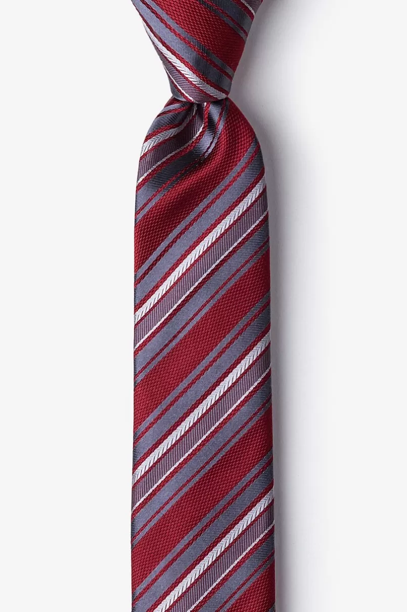 Ties Banks Red Skinny Tie New