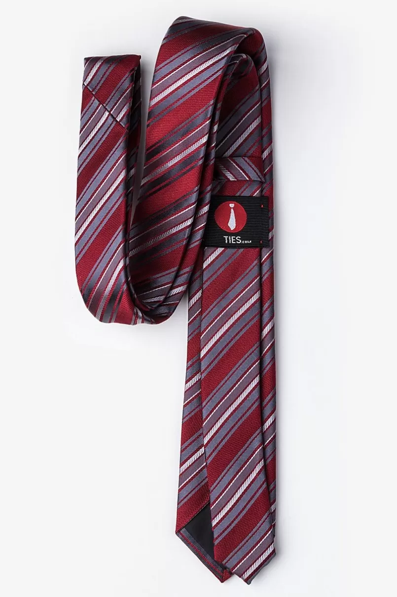 Ties Banks Red Skinny Tie New