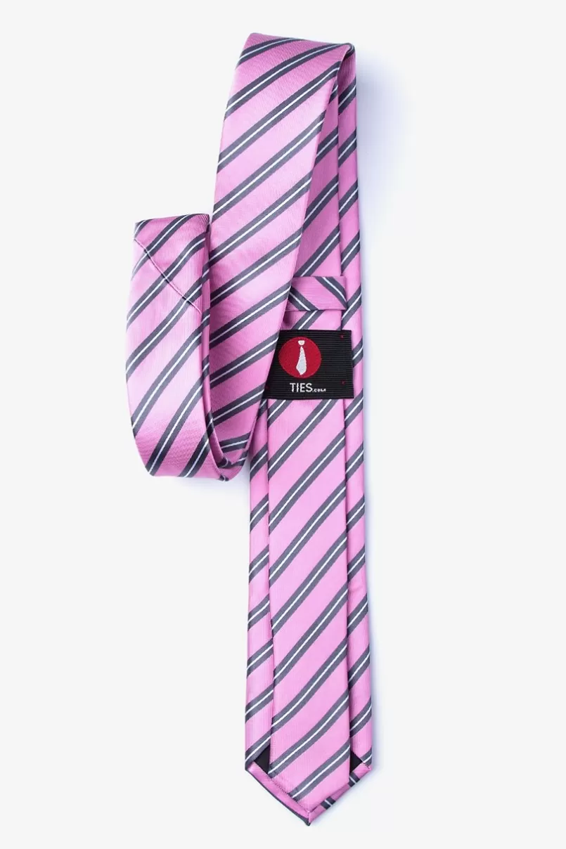 Ties Barrow Skinny Tie Gray Fashion