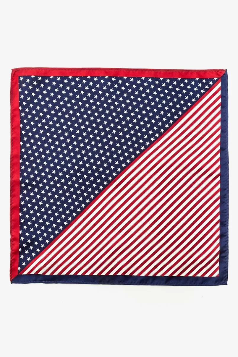 Ties Bars & Stars Pocket Square Red Pocket Square Cheap