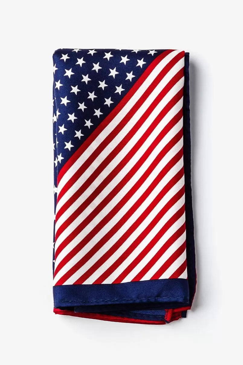 Ties Bars & Stars Pocket Square Red Pocket Square Cheap