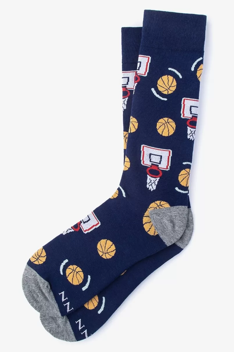 Ties Basketball Nothing But Net Navy Blue Sock NavyBlue Best Sale