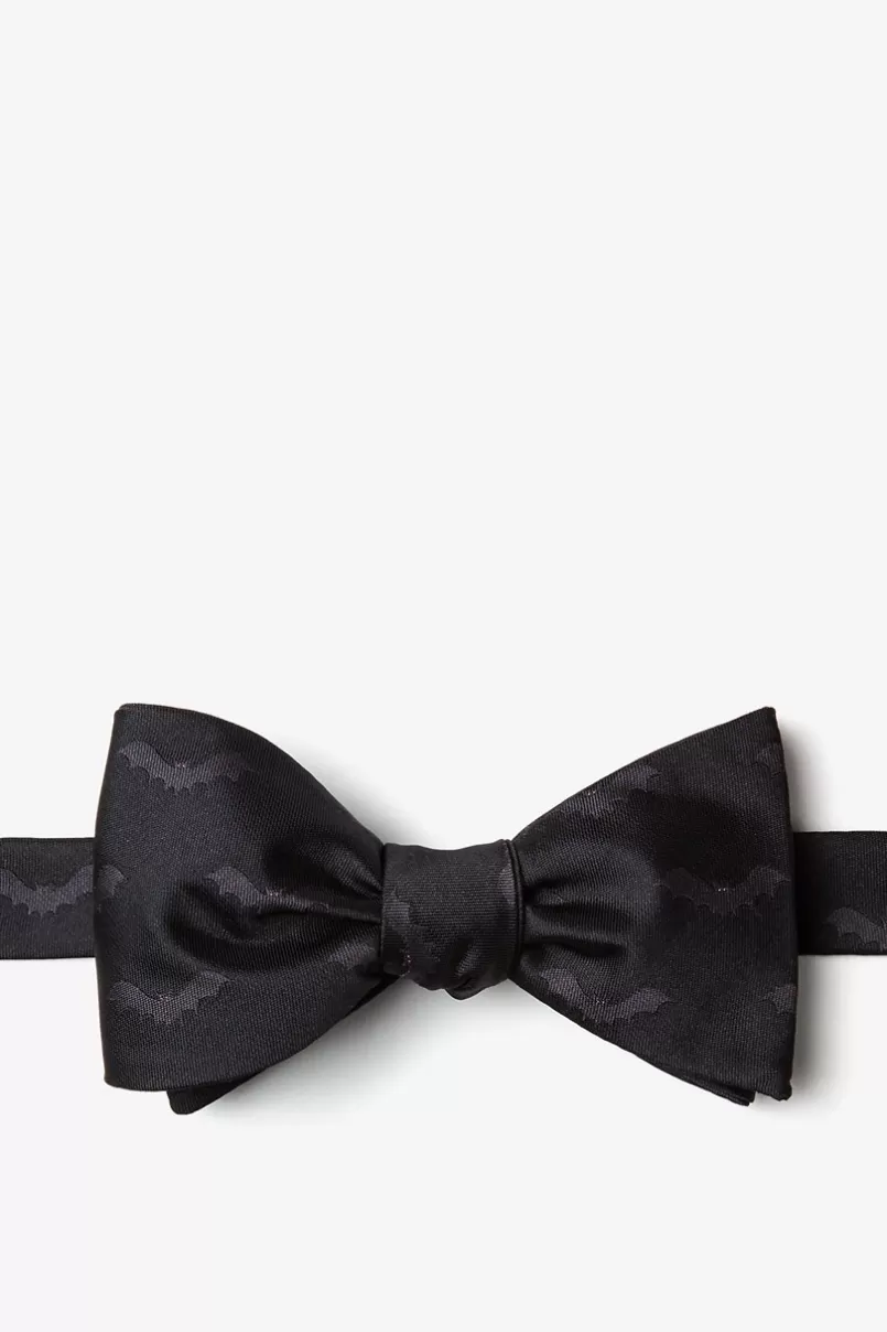 Ties Bats Self-Tie Bow Tie Black Clearance