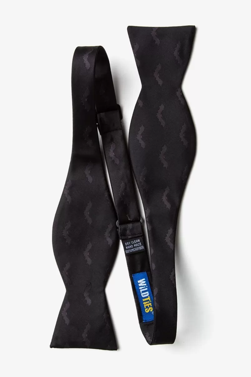 Ties Bats Self-Tie Bow Tie Black Clearance