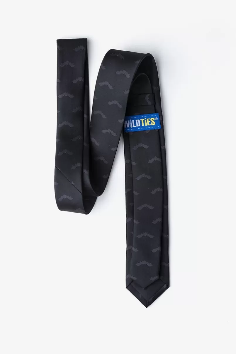 Ties Bats Black Skinny Tie Shop