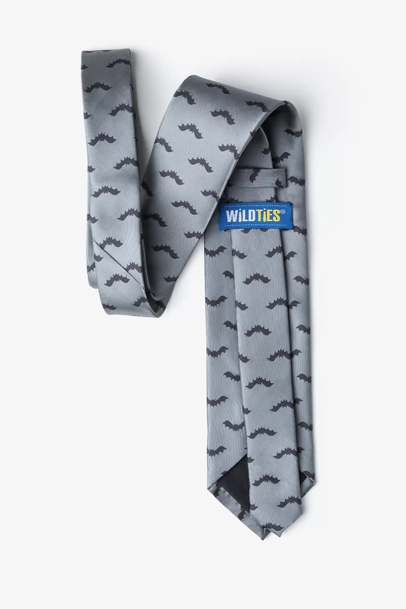 Ties Bats Gray Tie Shop