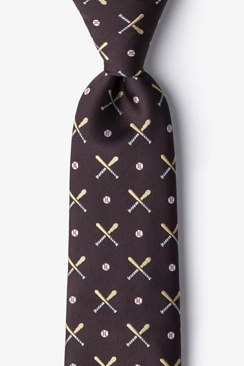 Ties Batter Up Tie Brown Best Sale