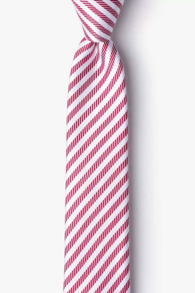 Ties Bear Island Red Skinny Tie Best Sale