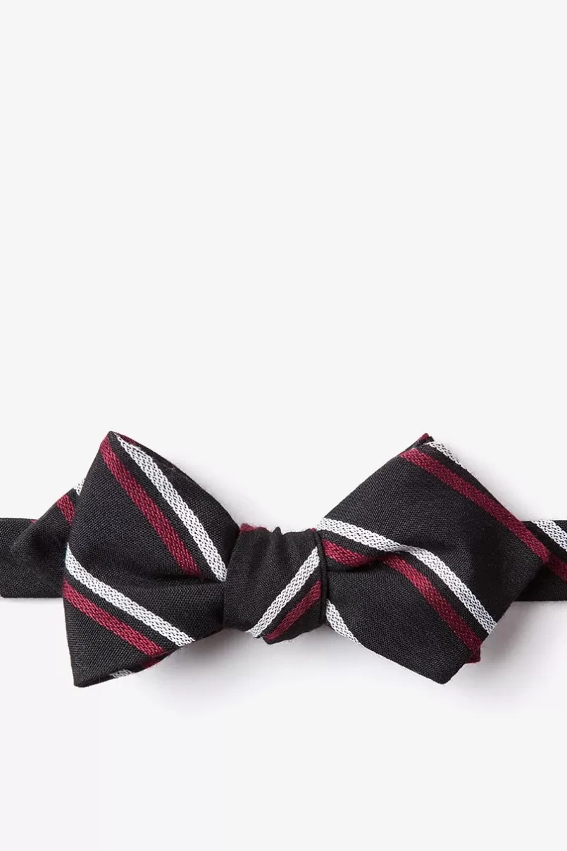 Ties Beasley Diamond Tip Bow Tie Black New