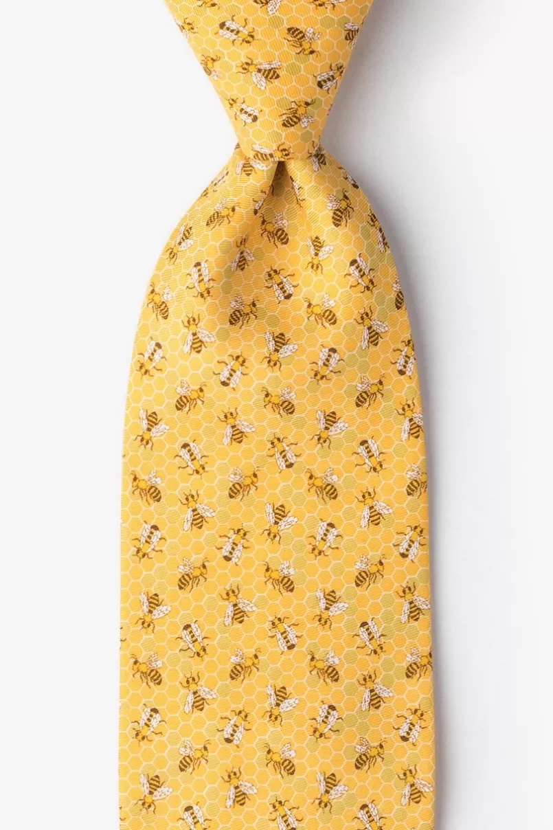 Ties Bees Yellow Tie Hot